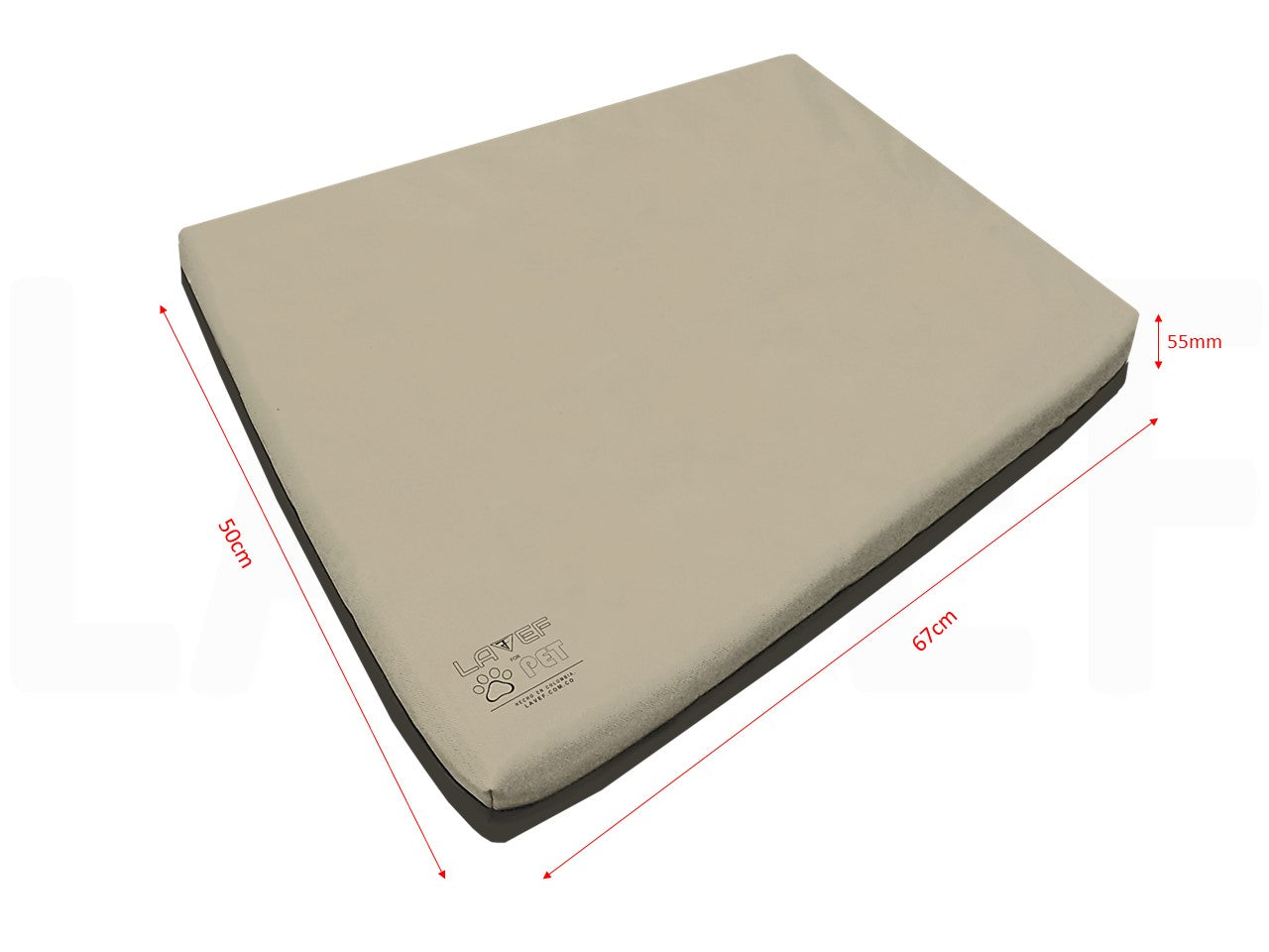 CAMA PARA MASCOTA IMPERMEABLE 50X67 CM