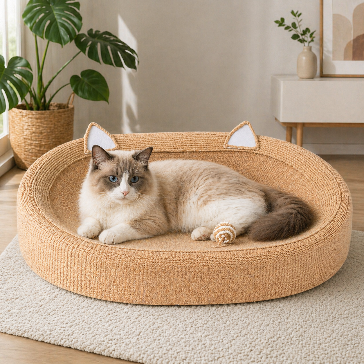 RASCADOR Y CAMA PARA GATOS