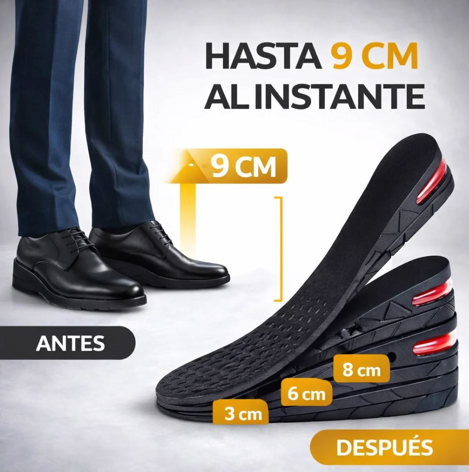 Plantillas Elevadoras Ajustables Altura