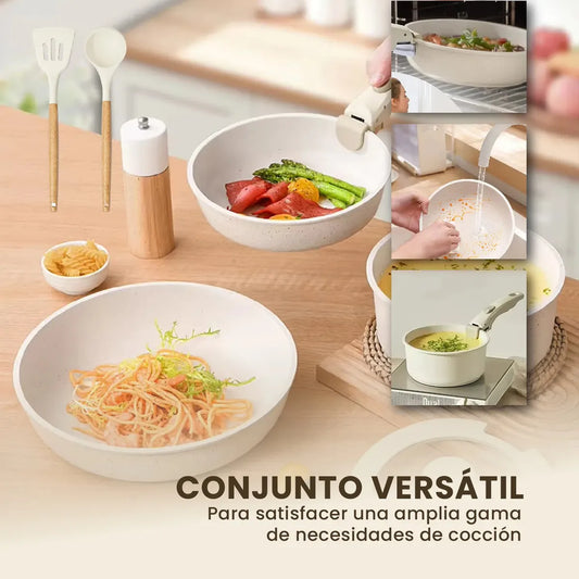 SET DE OLLAS COCINA GRANITO