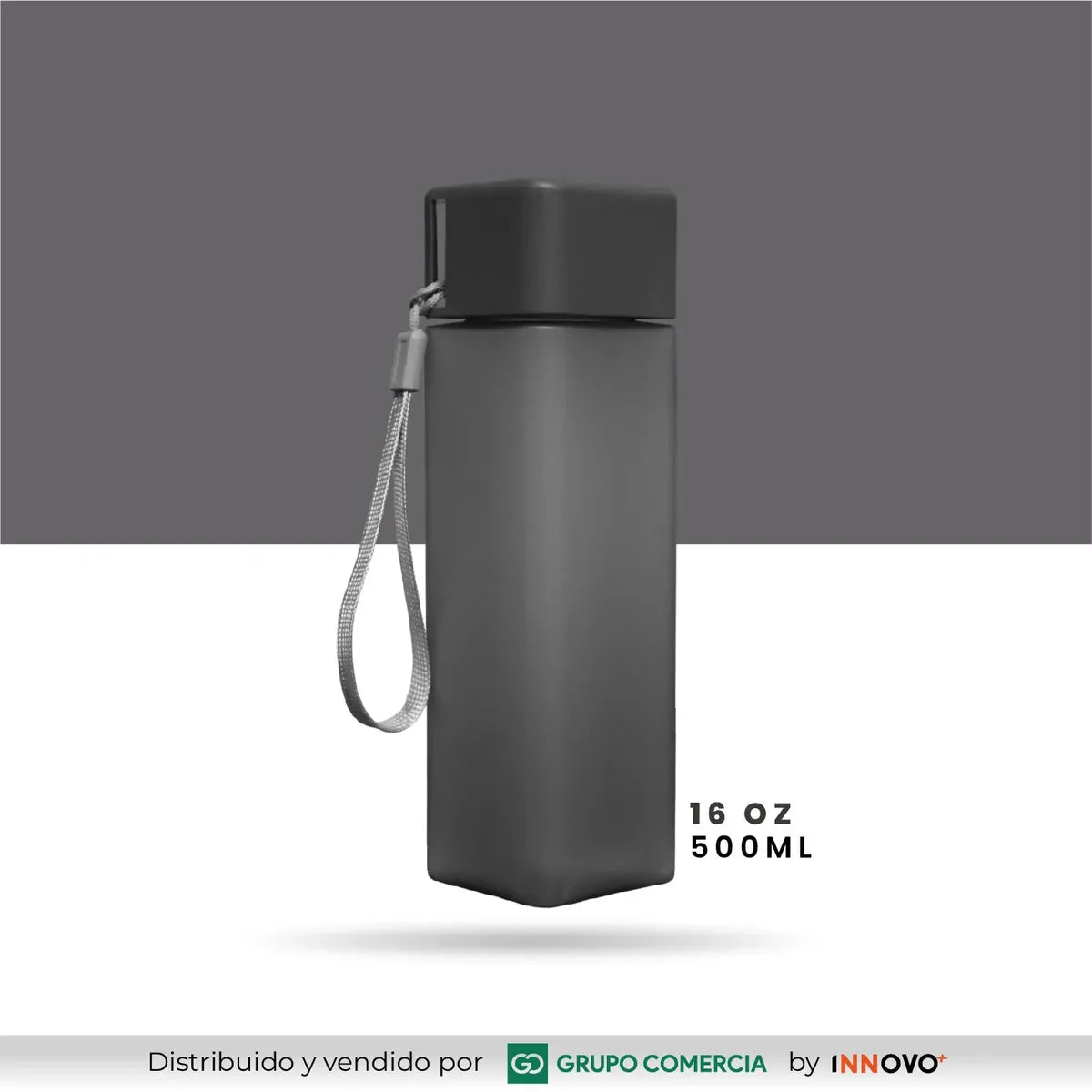 BOTELLA DE AGUA CUADRADA 500ML