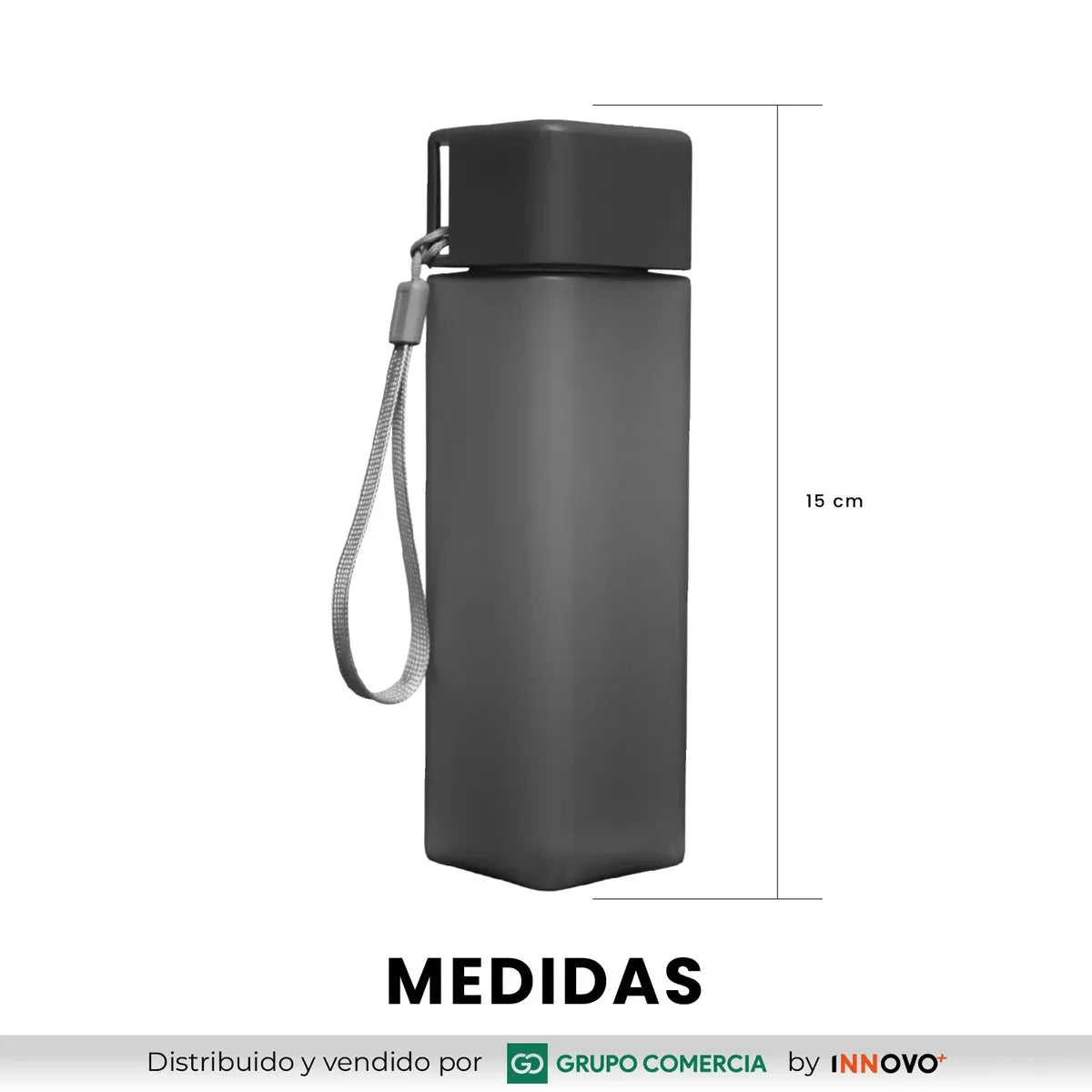 BOTELLA DE AGUA CUADRADA 500ML