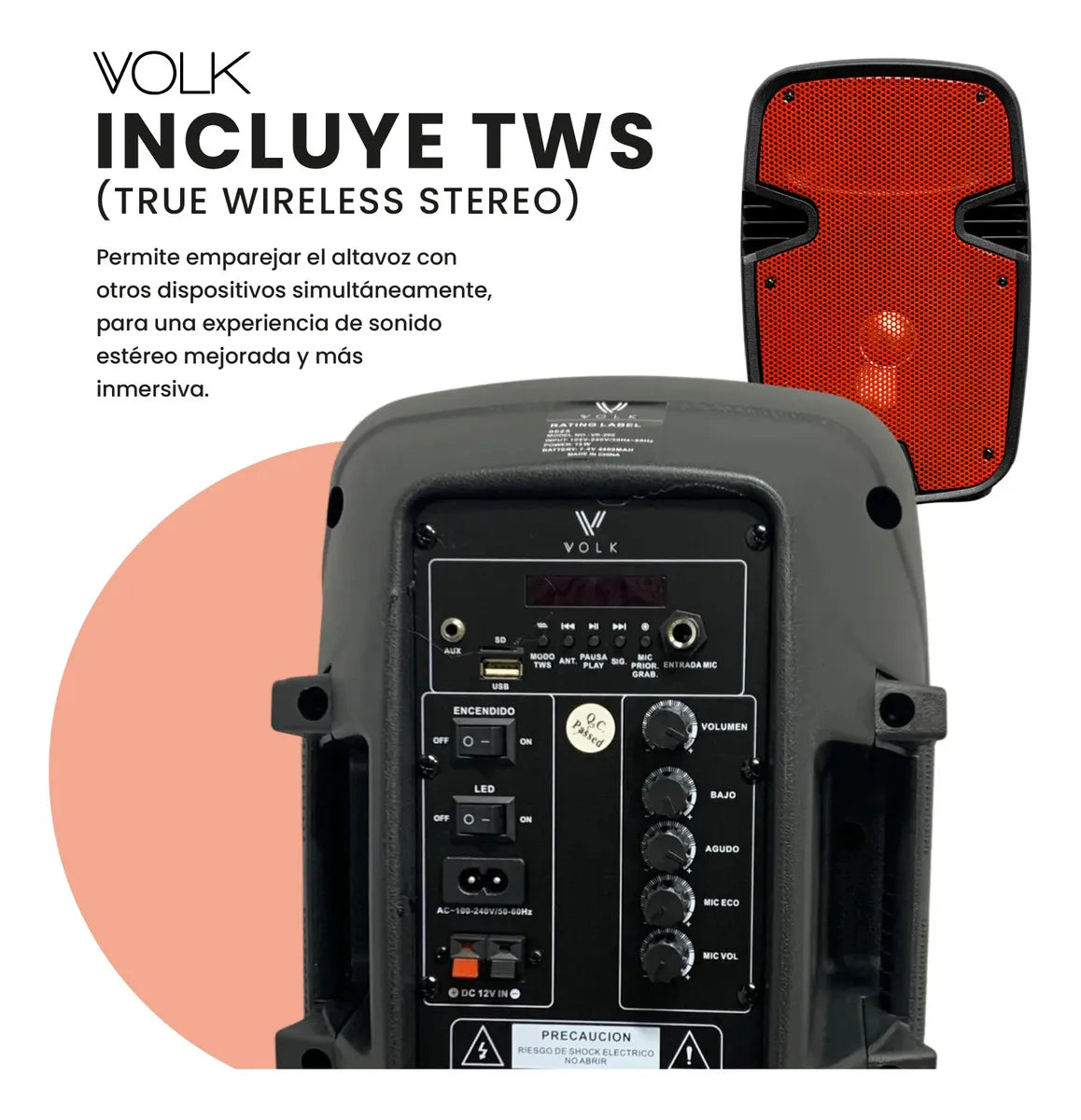 PARLANTE PROFESIONAL BLUETOOTH