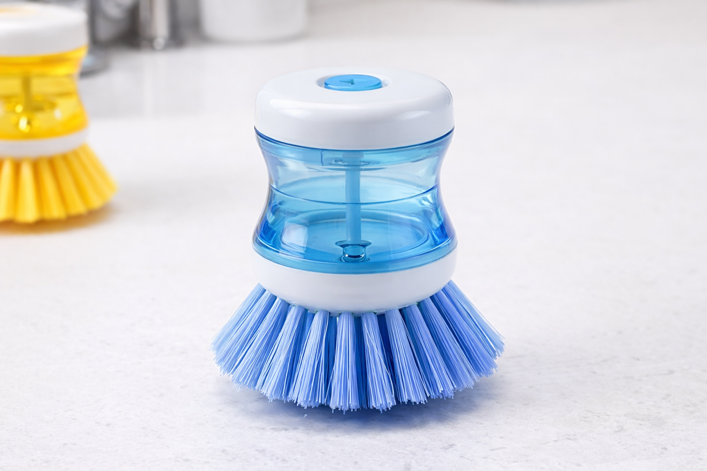 Cepillo limpieza con dispensador jabon