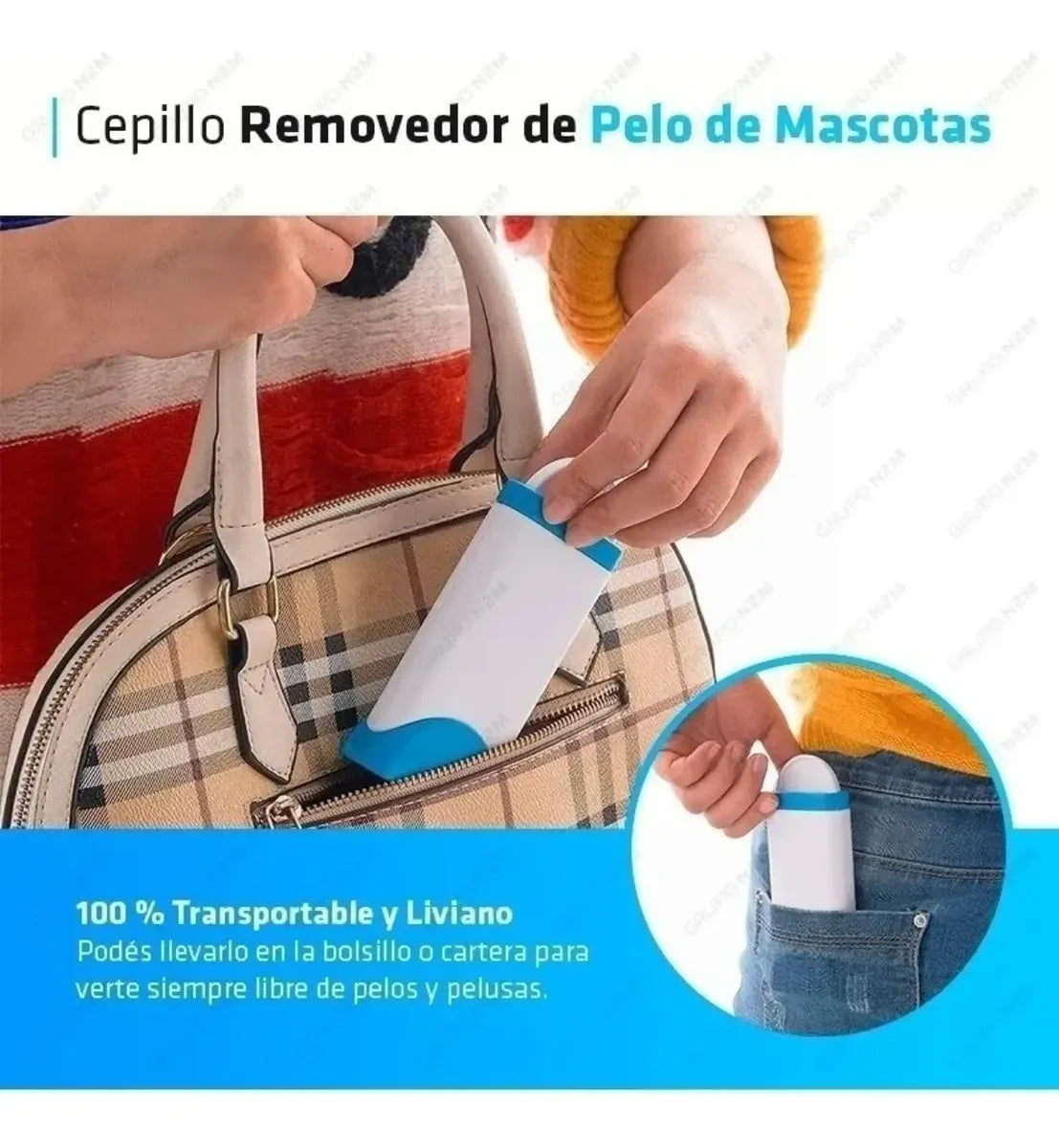 CEPILLO QUITA PELOS Y PELUSAS