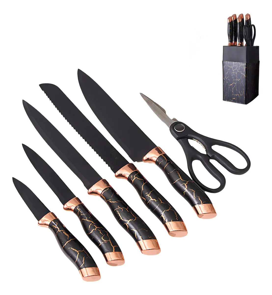 CUCHILLOS MARMOL X9 PIEZAS