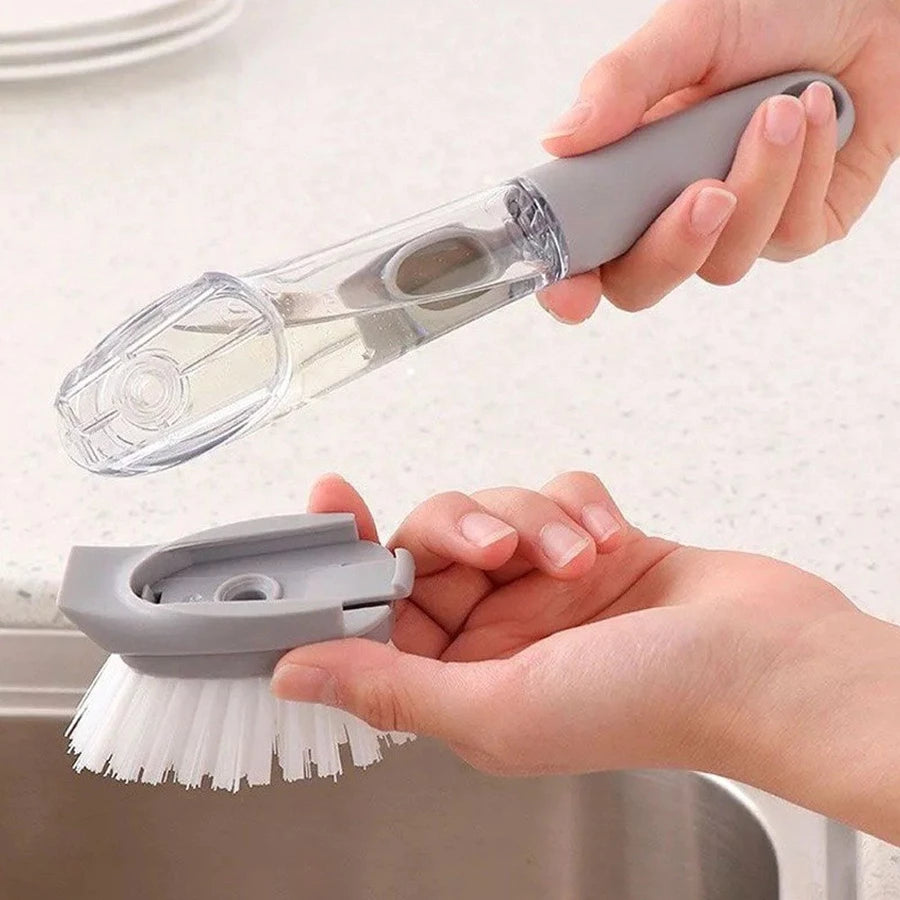 CEPILLO DISPENSADOR LAVAPLATOS MULTIUSOS